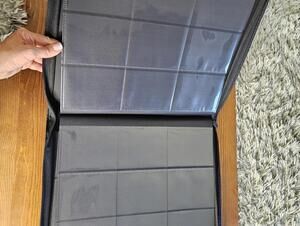 Aokna Black Card Binder Album with Zipper Closure